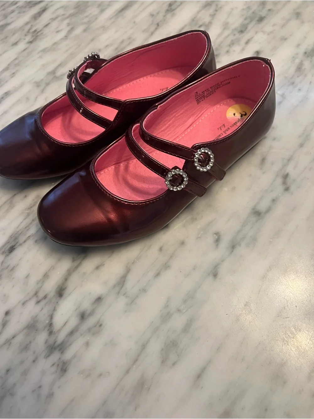 cupcakes & cashmere Shiny Burgundy dress shoes